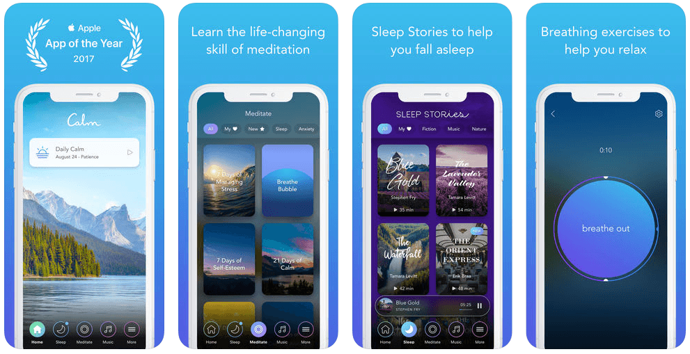 Calm meditatie app